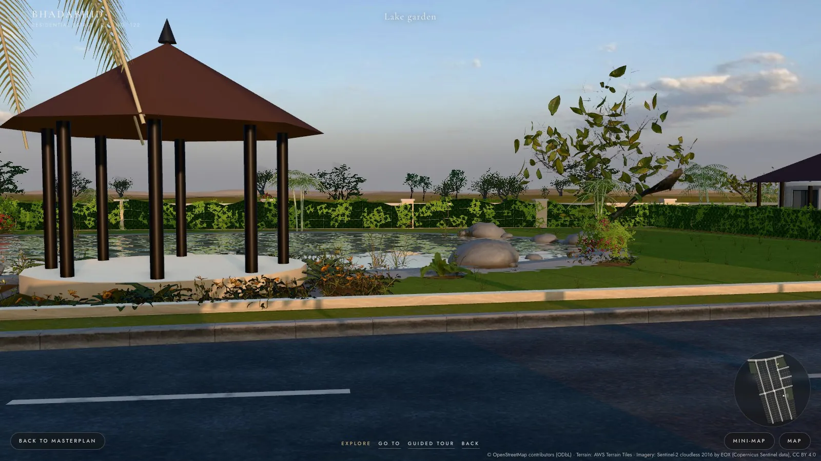 Lake garden pavilion