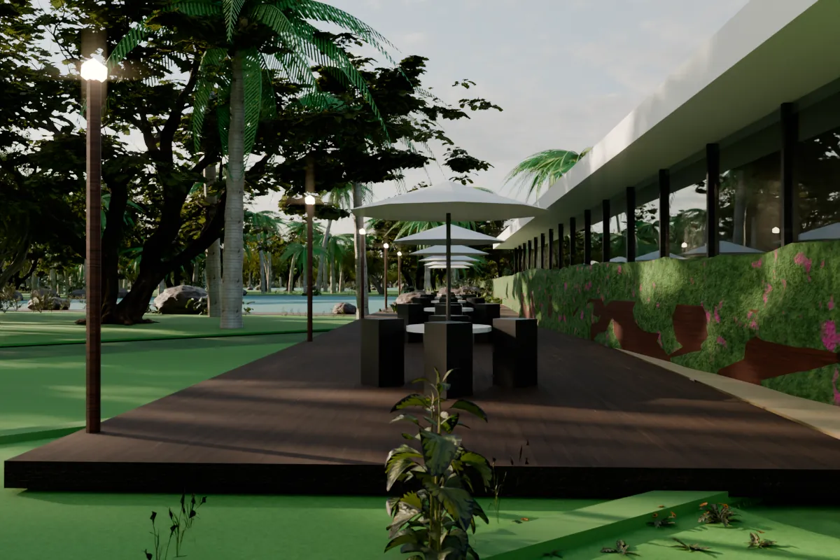 Lakeside restaurant